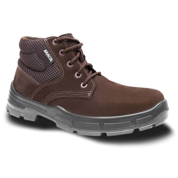 Compre Botina Bracol Nobuck BAE Marrom Sem Bico CA 40872 - 37 - Adecil