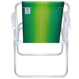 Cadeira Alta Alumínio Verde e Amarelo 002101 2240 MOR