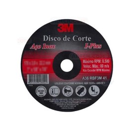 Disco de Corte 3M Aço Inox - I-Plus 230x22,2x3,0