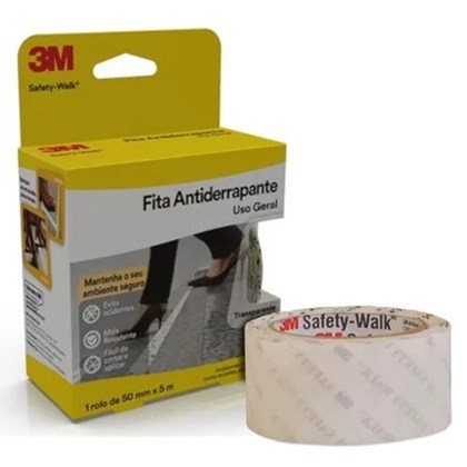 Fita Antiderrapante Safety Walk Transparente 50 mm X 5 m