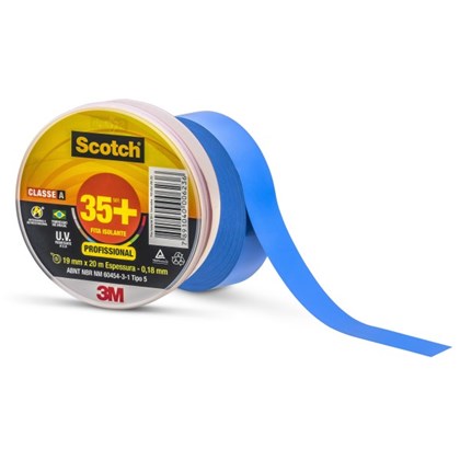 Fita Isolante Scotch 35+ Azul – 19 mm x 20 m
