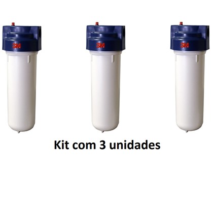 Kit com 03 Filtros 3M Aqualar Aquatotal #HB004273353