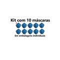 Kit com 10 - 9820 Respirador Dobrável PFF2 3M