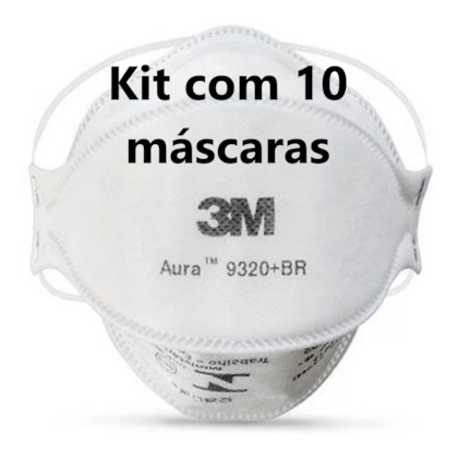 Compre Kit Com 10 Respirador 3m Aura 93 Branco Pff2 Hb Adecil