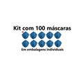 Kit com 100 - 9820 Respirador Dobrável PFF2 3M