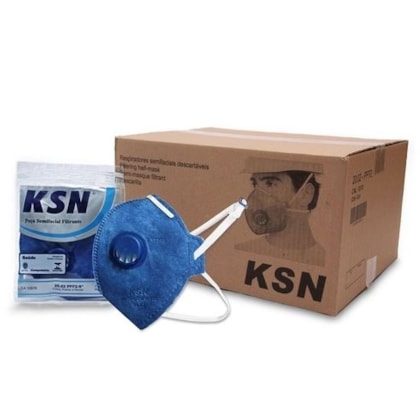 Compre Kit com 100 - Respirador PFF2 KSN Com Válvula - Adecil