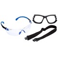 Kit Óculos 3M Solus 1000 Transparente com espuma e elástico #HB004561971