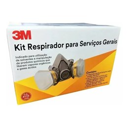 Kit Respirador Semi Facial P/ Serviços Gerais 3m 6200 Ca4115