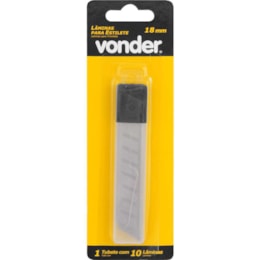 Lâmina para estilete 18 mm - Blister com 10un - VONDER