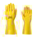 Luva Nitrílica Sem Forro Amarela Volk
