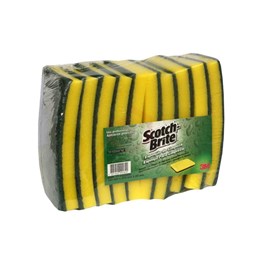 Pacote Esponjão Scoth Brite 3M verde amarela com 10 un